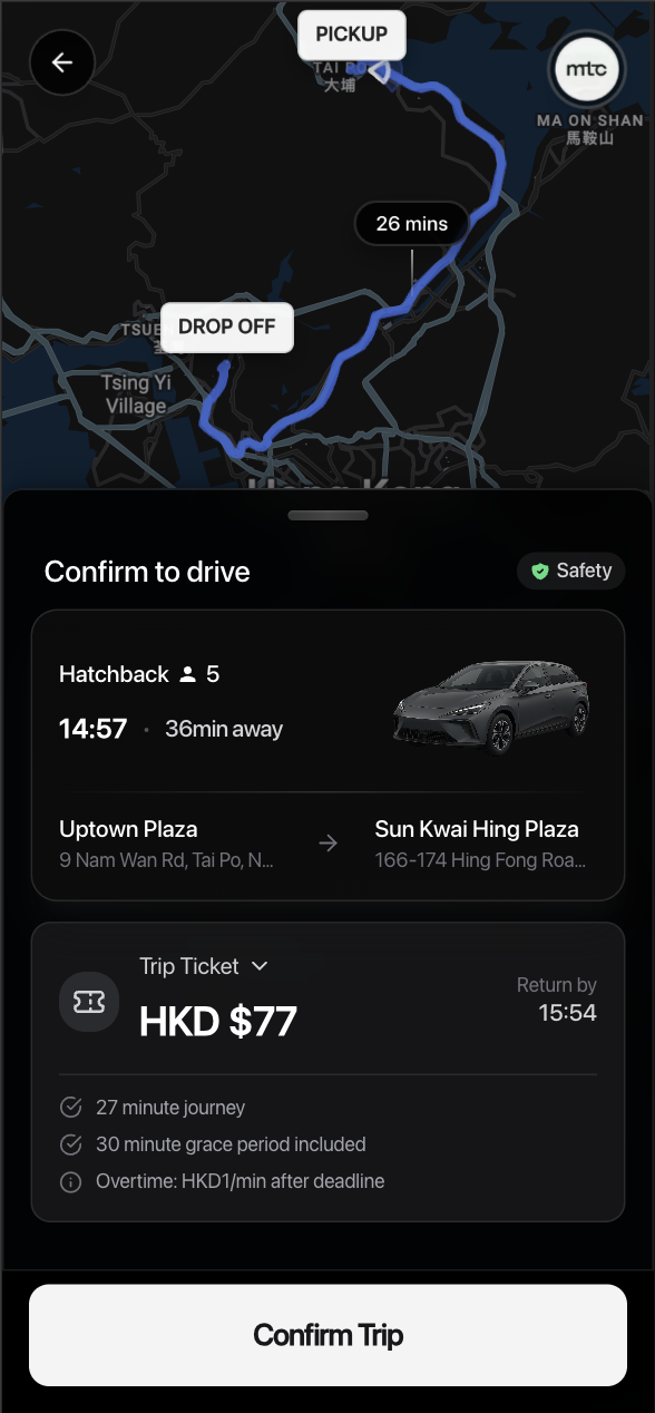 Arrive Safely - Aircity Transit App